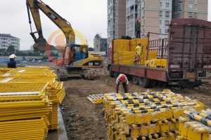 湖北建工集团工地基坑护栏